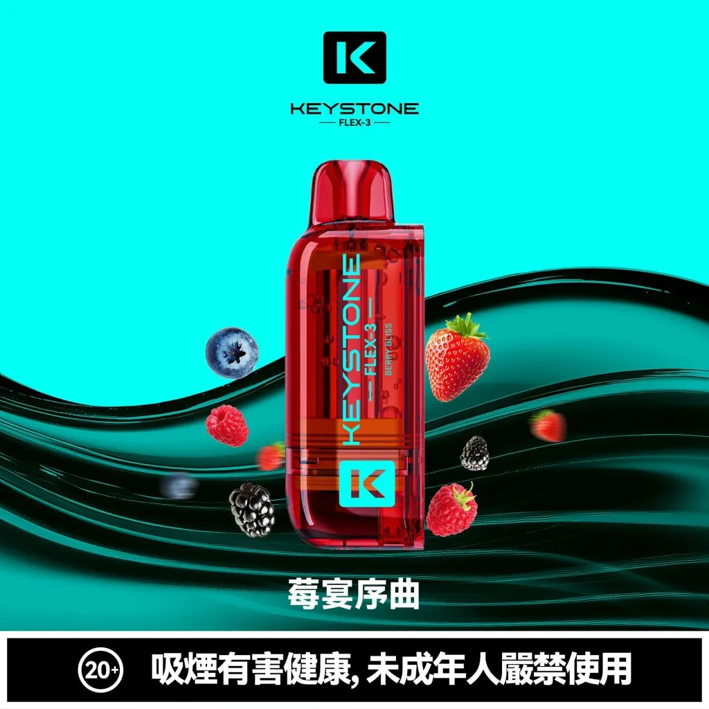 【買一盒煙彈送主機】KEYSTONE FLEX-3 鑰石 25000口拋棄式電子煙 15ml透明可視油艙 22W/28W/40W三段功率調節 3%尼古丁鹽 Mesh網狀芯 1100mAh大容量電池 支援Type-C充電 台灣現貨秒發:圖片 17
