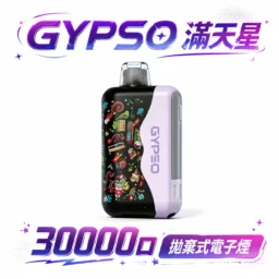 GYPSO 滿天星 30000口拋棄式電子煙 14W-21W雙模式雙功率(Normal/Turbo) Dual Mesh雙網芯 18ml巨量油艙 850mAh大容量電池 支援Type-C充電 台灣現貨秒發