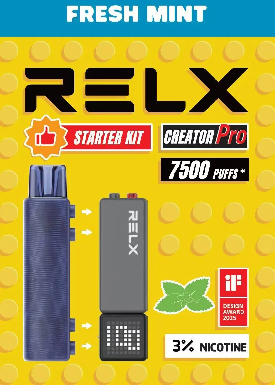 RELX 悅刻 Creator積木 7000口 拋棄式電子煙套裝 入門套裝含主機 6ml儲油倉 3%尼古丁鹽綿密口感 台灣現貨秒發:圖片 5